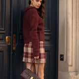 Cardigan Albertine Bordeaux