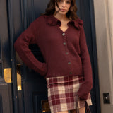 Cardigan Albertine Bordeaux