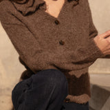 Cardigan Albertine Noisette