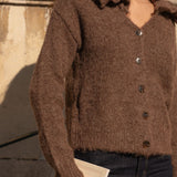 Cardigan Albertine Noisette