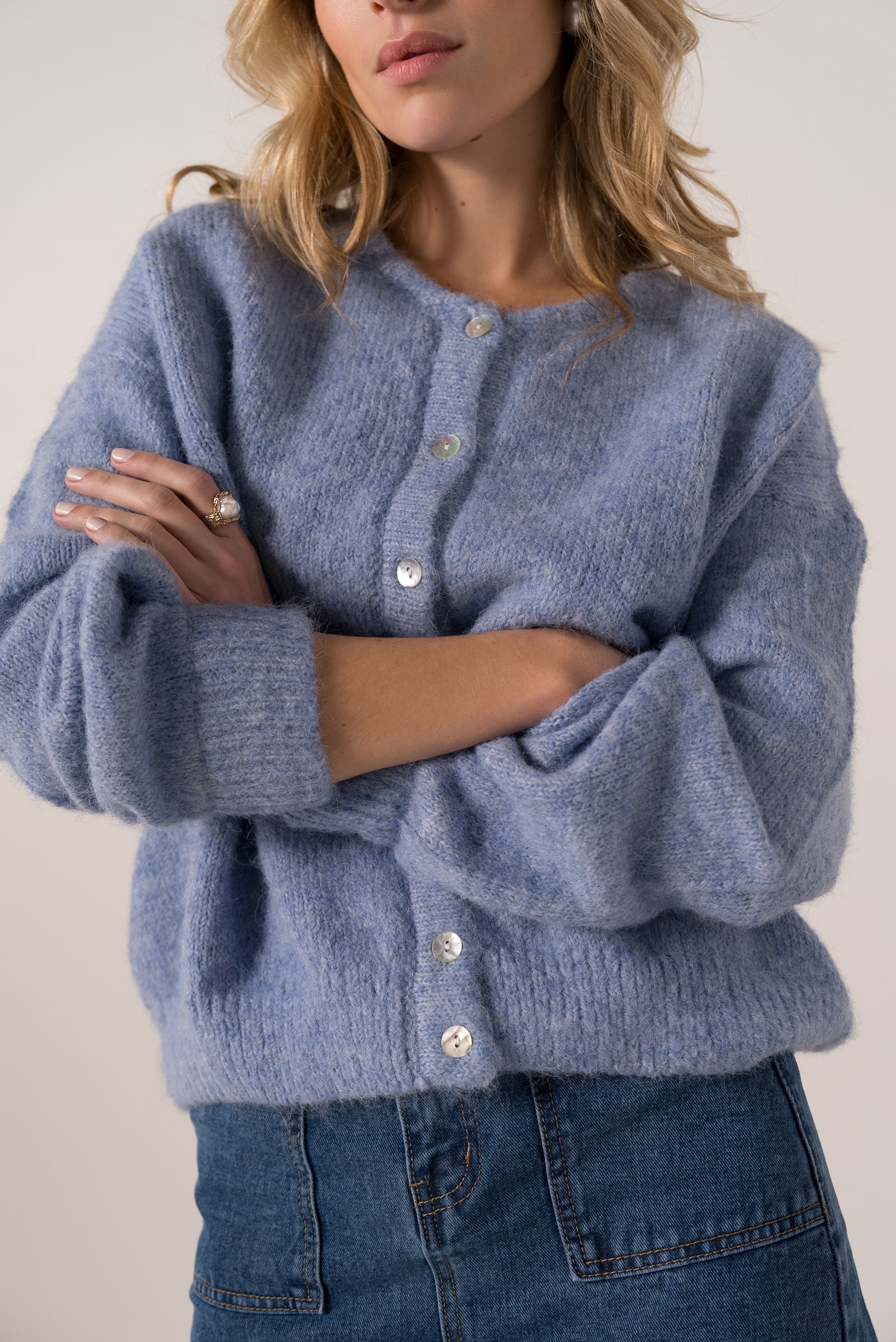 Blouse Pull Lili Et Lala Blouse Chemise Brodée Bleue Lili Lala