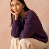 Gilet Lala Aubergine