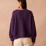 Gilet Lala Aubergine
