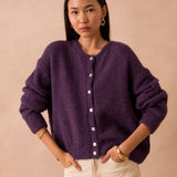 Gilet Lala Aubergine