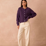 Gilet Lala Aubergine