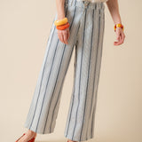 Pantalon Victoire Rayé Marine