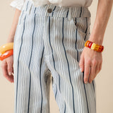Pantalon Victoire Rayé Marine