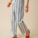 Pantalon Victoire Rayé Marine