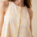 Robe Aurélie Vichy Jaune