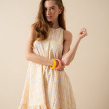 Robe Aurélie Vichy Jaune