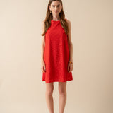 Robe Isla Fleuri Rouge