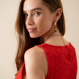 Robe Isla Fleuri Rouge