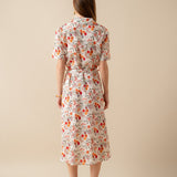 Robe Maxine Fleuri Beige