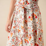 Robe Maxine Fleuri Beige