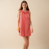 Robe Milly Rayé Rouge