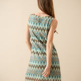 Robe Ondine Chevron Turquoise