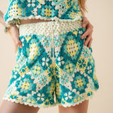 Short Selin Crochet Turquoise
