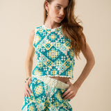 Short Selin Crochet Turquoise