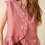 Top Agatha Rayé Rouge
