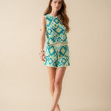 Top Loren Crochet Turquoise