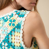 Top Loren Crochet Turquoise