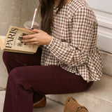 Blouse Loena Marron