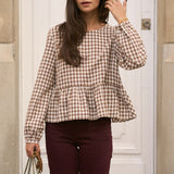 Blouse Loena Marron