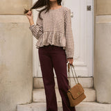Blouse Loena Marron