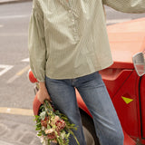 Blouse Rachel Rayé Olive