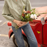 Blouse Rachel Rayé Olive