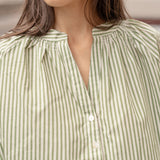 Blouse Rachel Rayé Olive