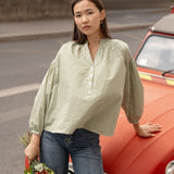 Blouse Rachel Rayé Olive