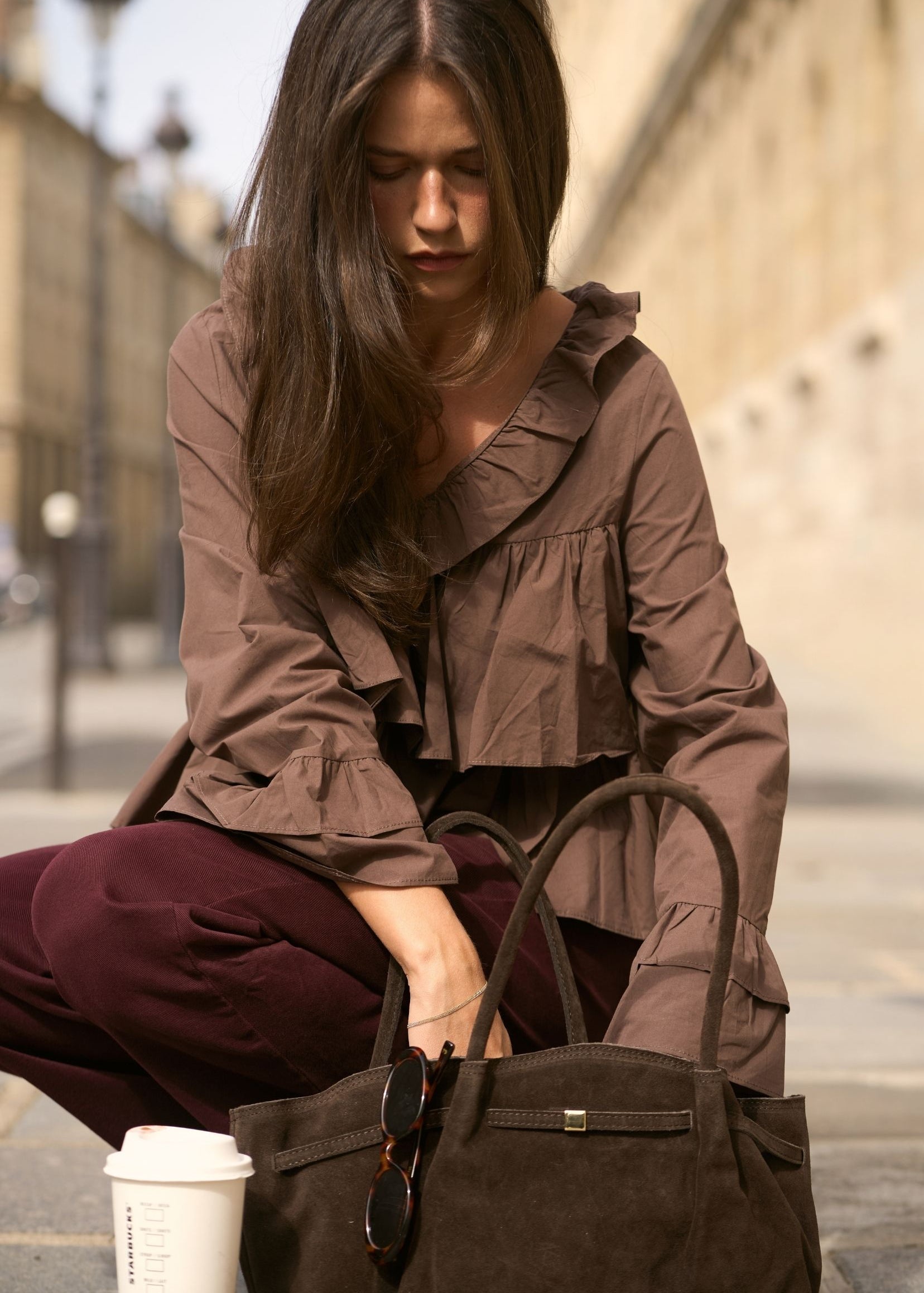 Blouse Solyne Marron