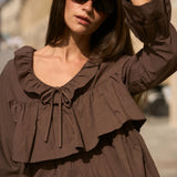 Blouse Solyne Marron