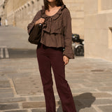 Blouse Solyne Marron