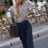 Chemise Daphné Rayé Marron