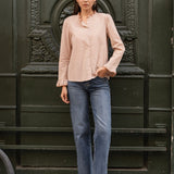 Chemise Hélène Carreaux Camel