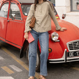 Chemise Hélène Carreaux Kaki