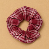 Chouchou Violette Carreaux Bordeaux