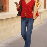 Gilet Mélisande Rouge