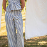Pantalon Claudio Rayé Marine