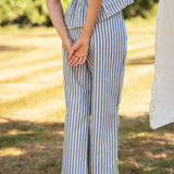 Pantalon Claudio Rayé Marine