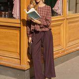 Pantalon Constance Bordeaux