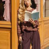 Pantalon Constance Bordeaux