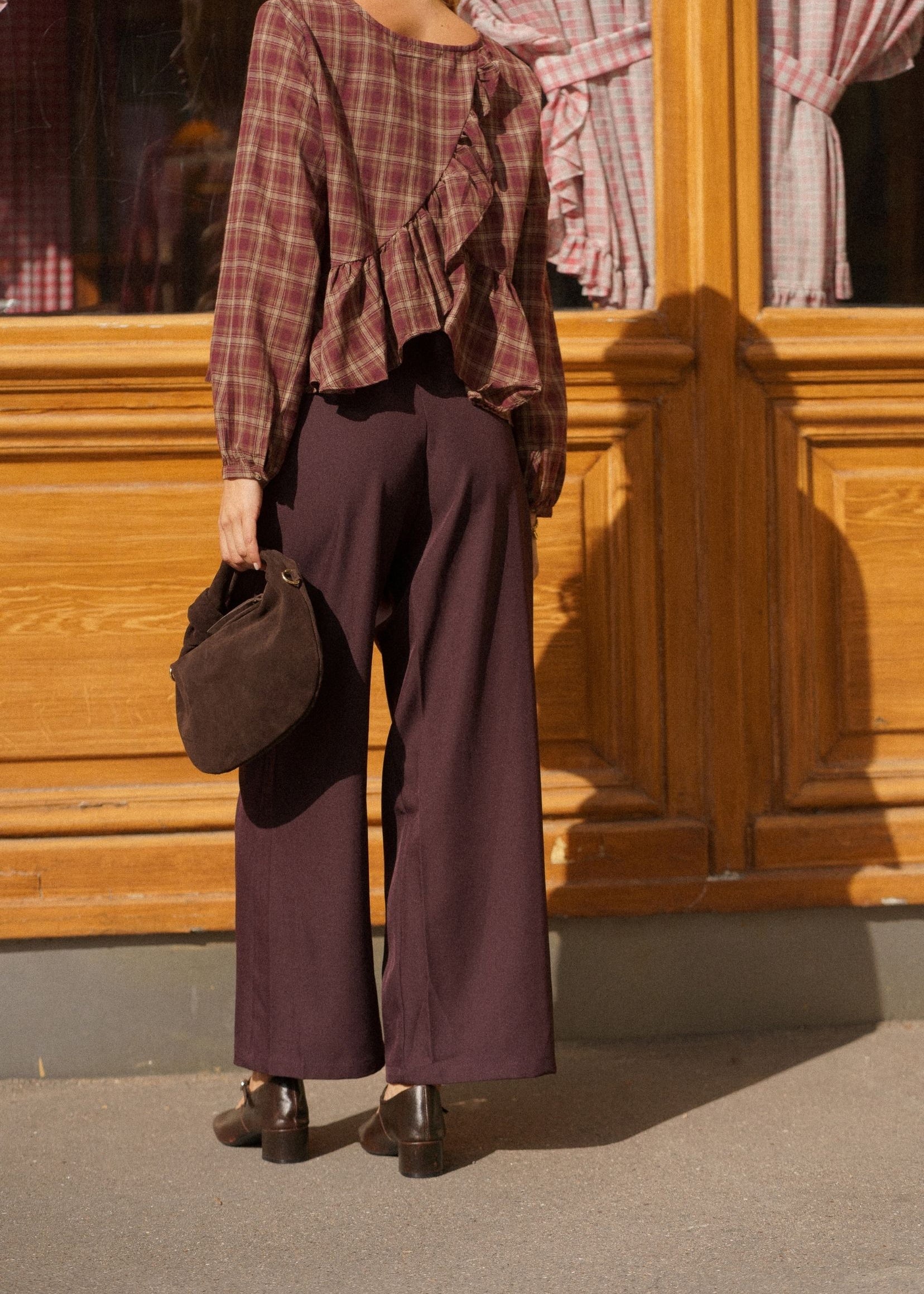 Pantalon Constance Bordeaux