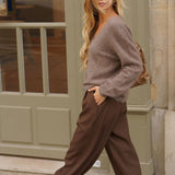Pantalon Constance Marron