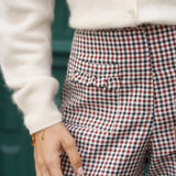 Pantalon Gabrielle Vichy Beige