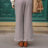 Pantalon Gabrielle Vichy Beige