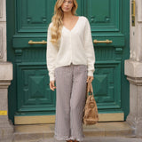 Pantalon Gabrielle Vichy Beige
