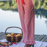 Pantalon Juliette Vichy Rouge